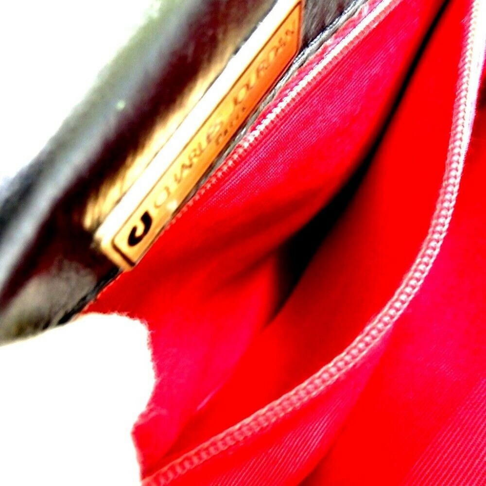 CHARLES JOURDAN Paris Black gold Leather handbag - Picture 8 of 8